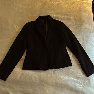 Black cropped tailored jacket rafaella size 8